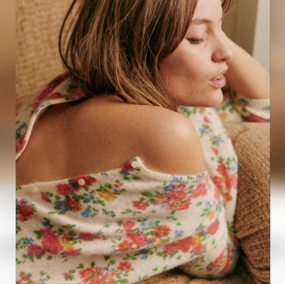 Sezane Juno Floral Cardigan XS - Picture 2 of 5